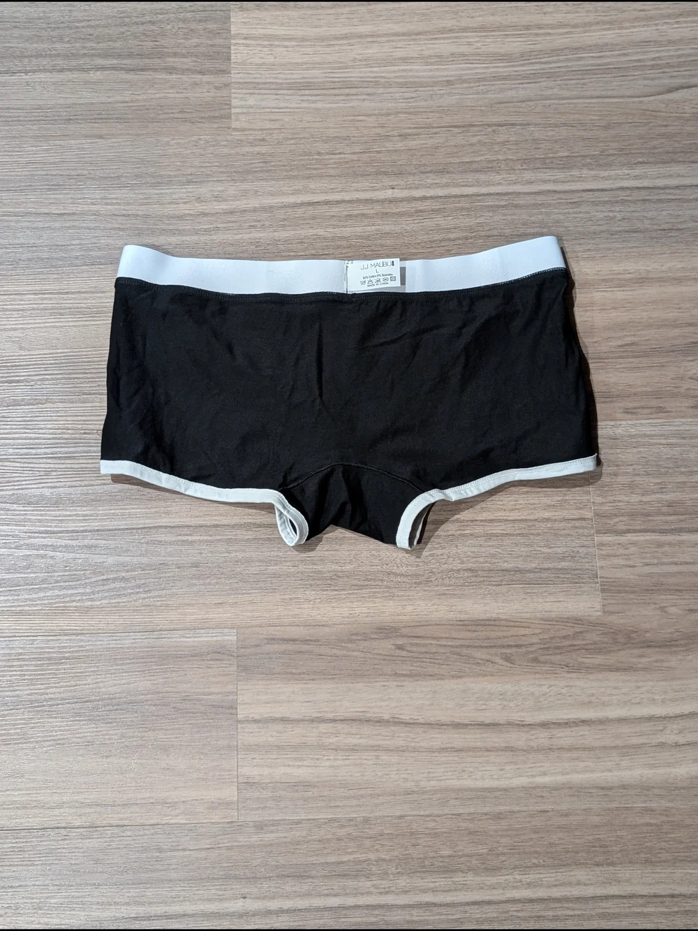 Malibu Black Trunks with White Trim